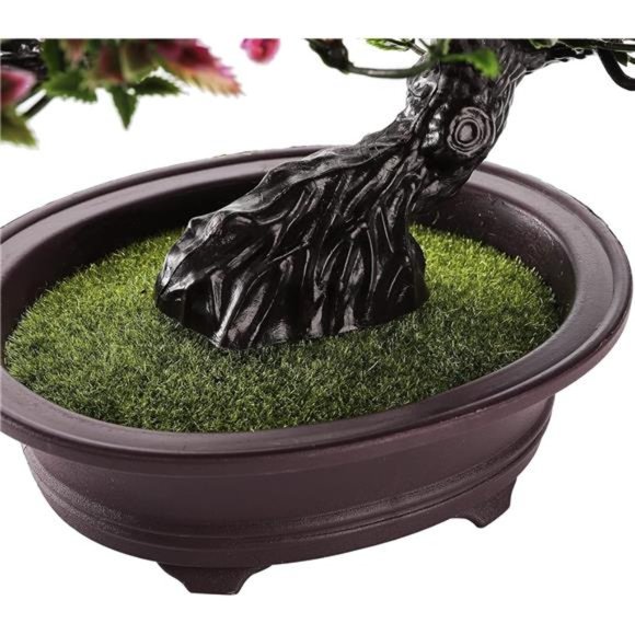 2 Pack Artificial Bonsai Tree, Small Fake Plants Decor, Indoor Faux Potted Plant - Picture 5 of 6